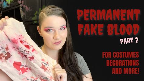 how to paint fake blood on clothes|how to make blood on clothes.